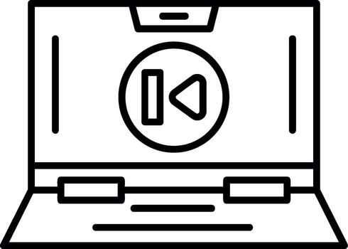 Skip Back Button vector