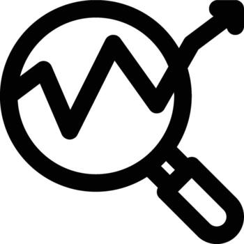 Share Index, Stock Analysis, Tracking Outline Icon vector