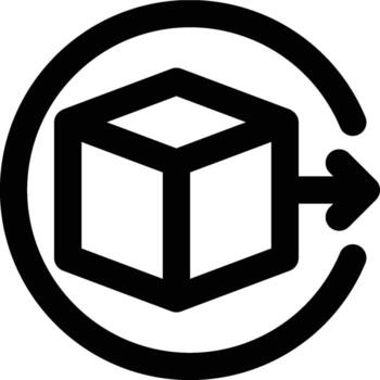 Export, Exit, Business Outline Icon vector