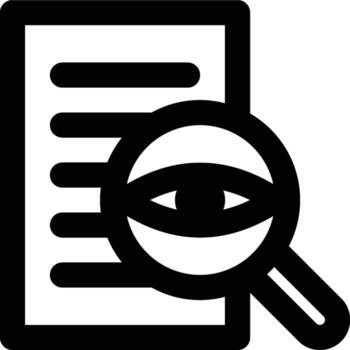 Audit, Checking, Controlling Outline Icon vector