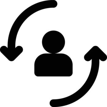 Customer Lifecycle, User Lifecycle, Lifecycle Glyph Solid Icon vector