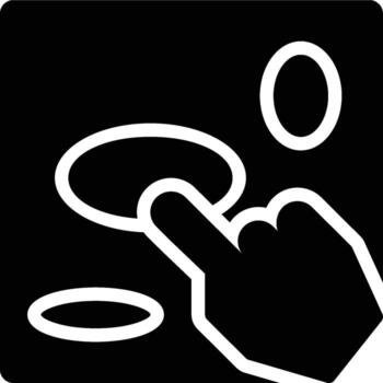 Click Maps, Click Areas, Visitors Click Glyph Solid Icon vector