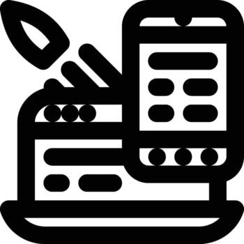 sensible, actuación, mejoramiento contorno icono vector