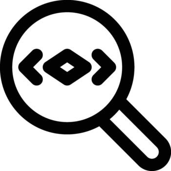 Search, Algorithm, Programming Outline Icon vector
