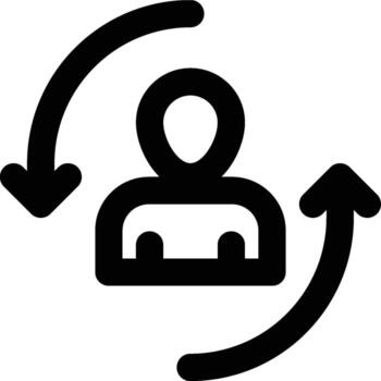 Customer Lifecycle, User Lifecycle, Lifecycle Outline Icon vector