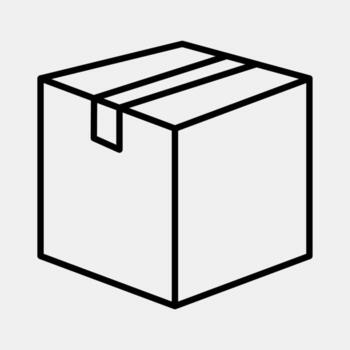 Icon package. Export import elements. Icon in line style. vector