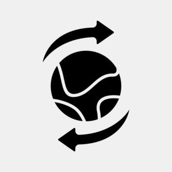 Icon import export. Export import elements. Icon in glyph style. vector