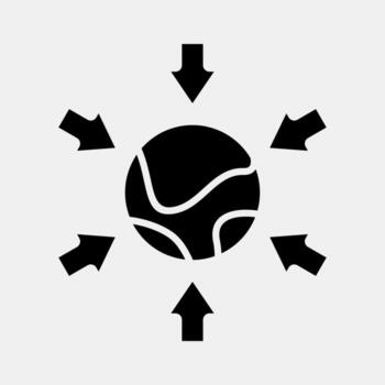 Icon import. Export import elements. Icon in glyph style. vector