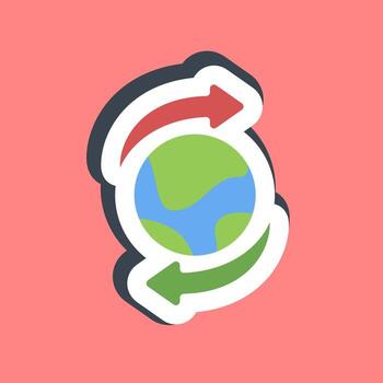 Sticker import export. Export import elements. vector