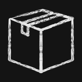 Icon package. Export import elements. Icon in chalk style. vector