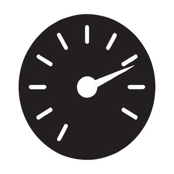 Dial indicator measurement tool solid design vector