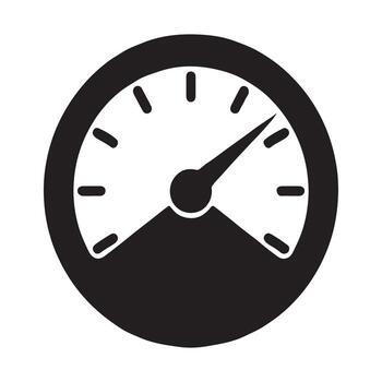 Professional dial indicator measuring solid tool vector