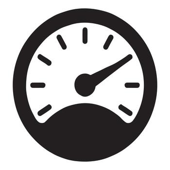 sólido marcar indicador precisión calibre icono vector