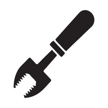 Compact solid notching tool device icon vector