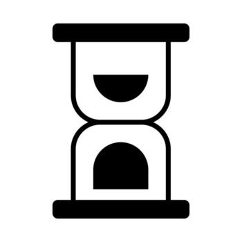 Hourglass icon for digital interface editable symbols vector