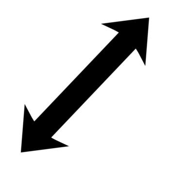 Arrow right icon for digital interface editable symbols vector