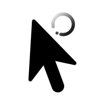 Loading icon cursor for digital interface editable symbols vector