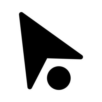 Arrow hand pointer cursor for digital interface editable symbols vector