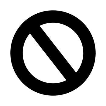 Disable cursor icon for digital interface editable symbols vector