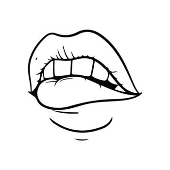 Mouth Open Slightly Illustration ideal for emoji creation stickers and social media graphics vector