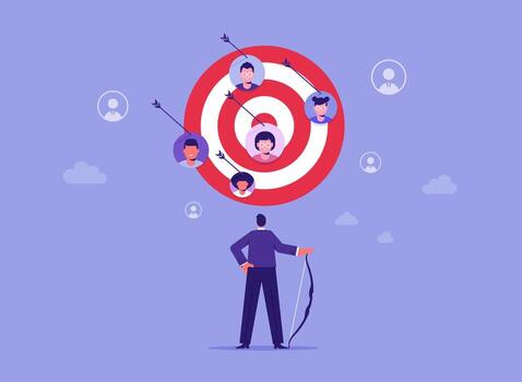 Target audience illustration vector