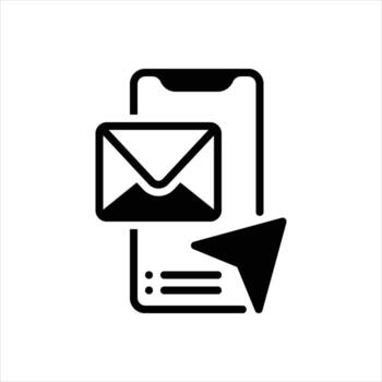 sólido icono despachador vector