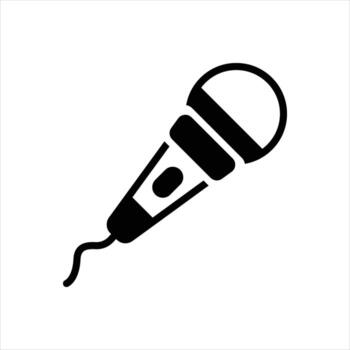 Solid icon transducer vector