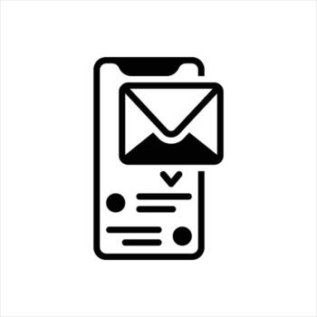 sólido notificación icono vector