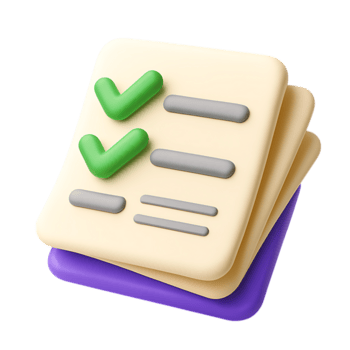 un cheque marca y un cheque caja en un papel documento png