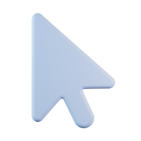 Mouse Cursor Pointer 3D Icon png