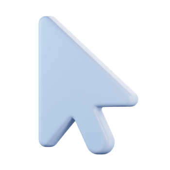 seta clique símbolo 3d ícone png