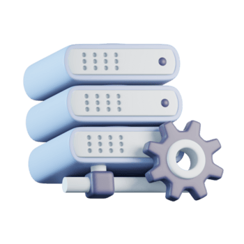 servidor gestão configurações 3d ícone png