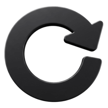 Sombrio cinzento circular seta ícone representando recarregar ou refrescar Ação. png