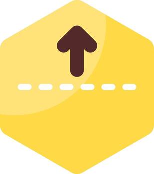 Fold Up Minimal Colorful Icon vector