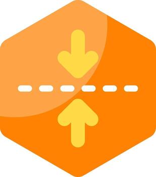 Fold Minimal Colorful Icon vector