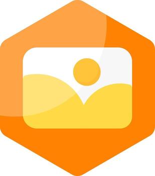 Image Minimal Colorful Icon vector