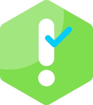 Issue Closed Minimal Colorful Icon vector