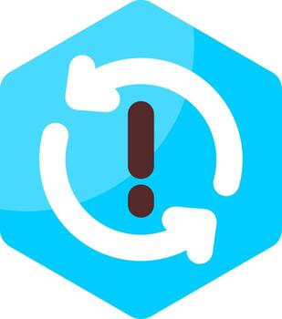 Issue Reopened Minimal Colorful Icon vector