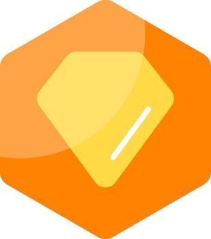 rubí mínimo vistoso icono vector