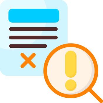 Disciplinary Action Minimal Colorful Icon vector