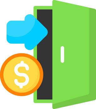 salida estrategia mínimo vistoso icono vector