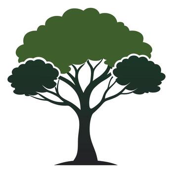 tree icon illustration Design on White Background vector
