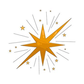 Starburst with Sparkles vector