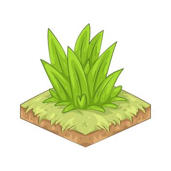 Patch of Green Grass Illustration vector