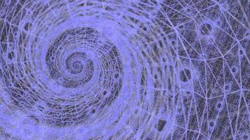 ein Spiral- Muster mit viele klein Kreise im es video