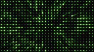 Green binary code background with many dots video