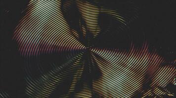 ein schwarz und Gold abstrakt Bild mit ein Spiral- Muster video