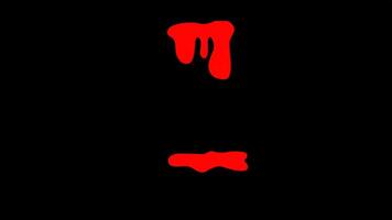 Abstract Red Liquid Dripping Animation Dynamic Visuals video