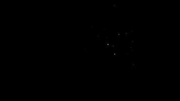 dramatisk objekt skakande långsam rörelse splittring på svart bakgrund video