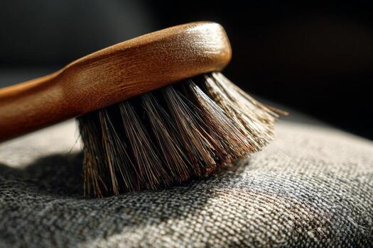 A brush on a couch photo